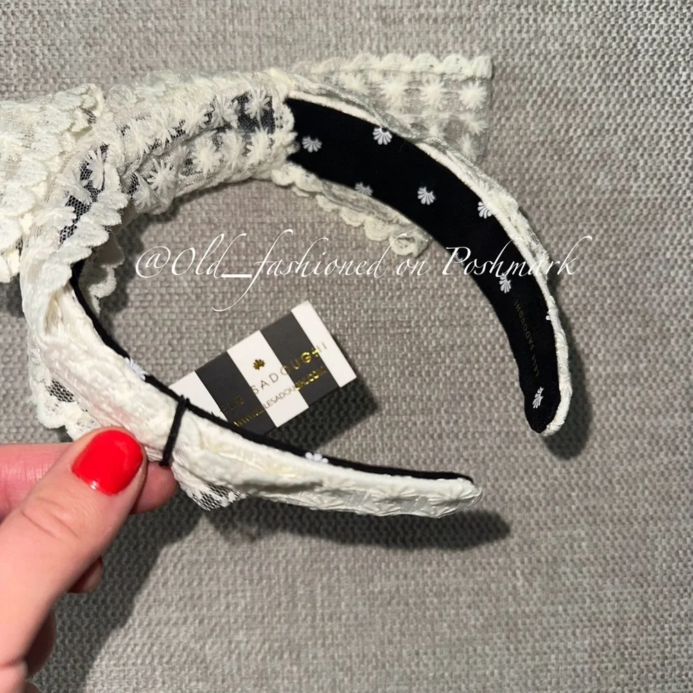 Lele Sadoughi Shirley Lace Bow Headband